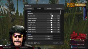 DrDisRespect PUBG Sensitivity Settings