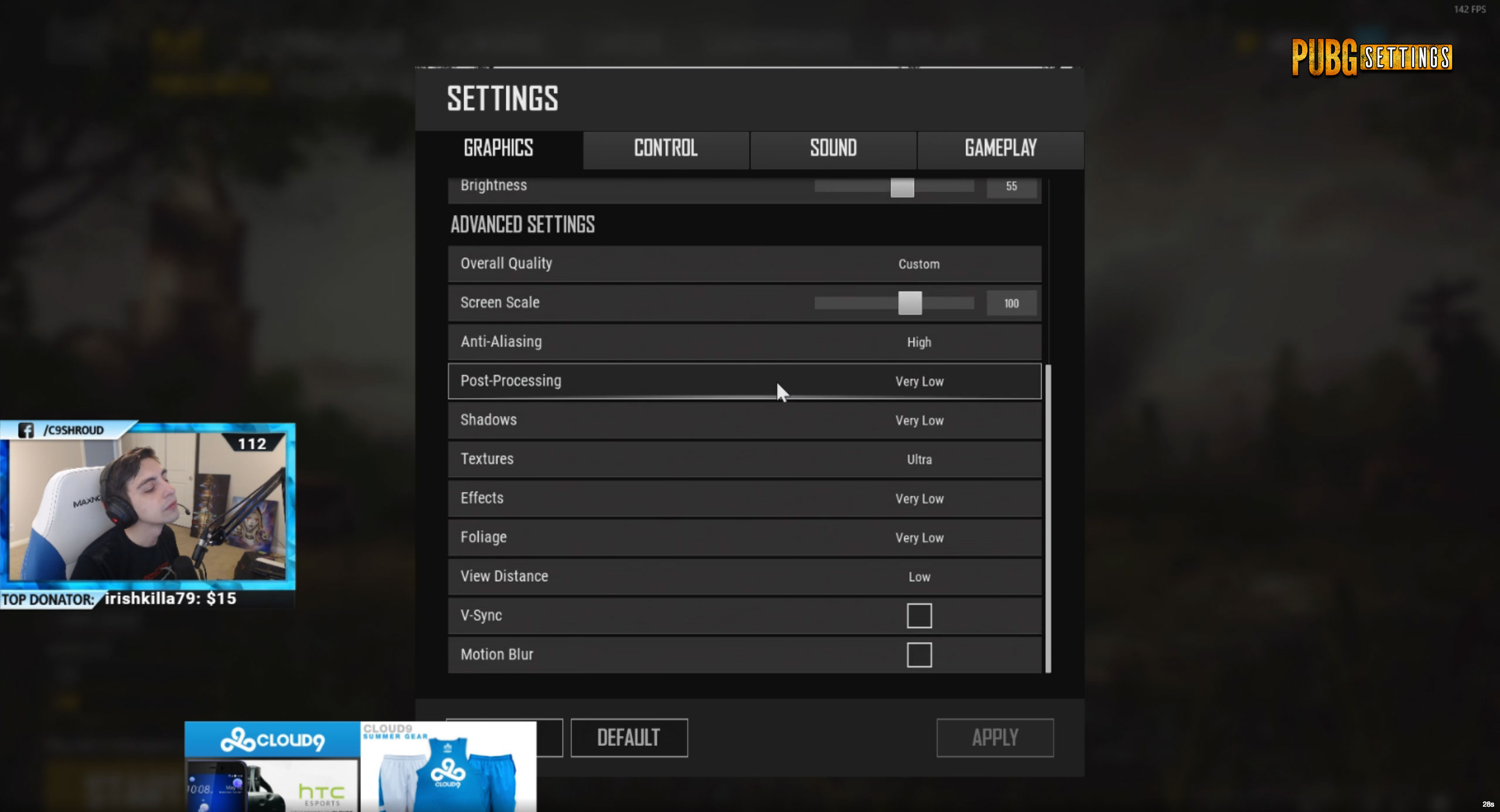 best pubg reshade settings